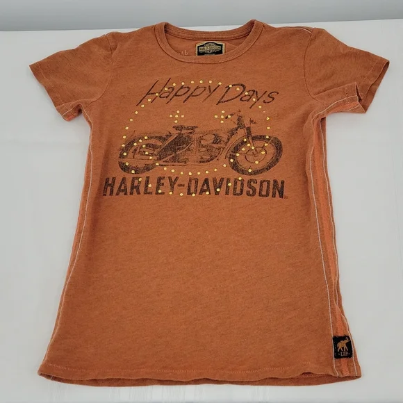 Harley Davidson Limited Edition Happy Days Tee Shirt, Size Small - Picture 1 of 13